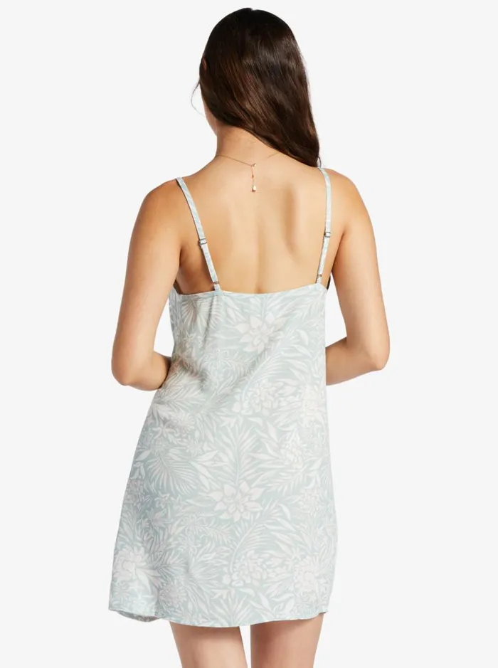Roxy Dresses Daytrip Mini Vneck Slip Dress Blue Surf Planao Apparel 8211 Women