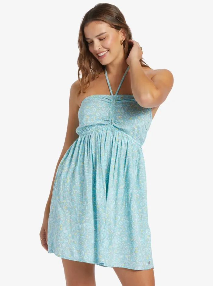 Roxy Dresses Happy Hour Mini Dress Tourmaline Pretty Paisley 8211 Women