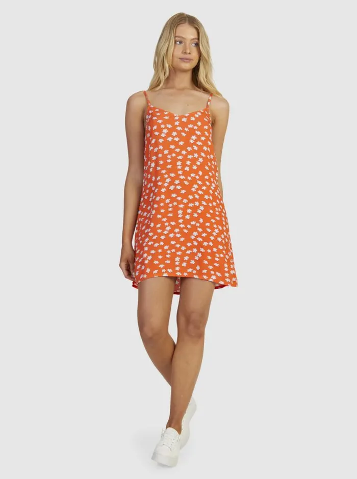 Roxy Dresses Shine A Light Slip Dress Tiger Lily Flower Rain 8211 Women Roxy Dresses Shine A Light Slip Dress Tiger Lily Flower Rain 8211 Women