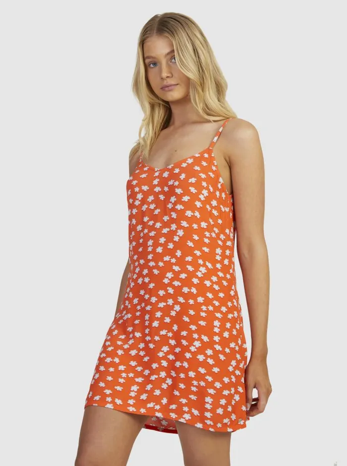 Roxy Dresses Shine A Light Slip Dress Tiger Lily Flower Rain 8211 Women Roxy Dresses Shine A Light Slip Dress Tiger Lily Flower Rain 8211 Women