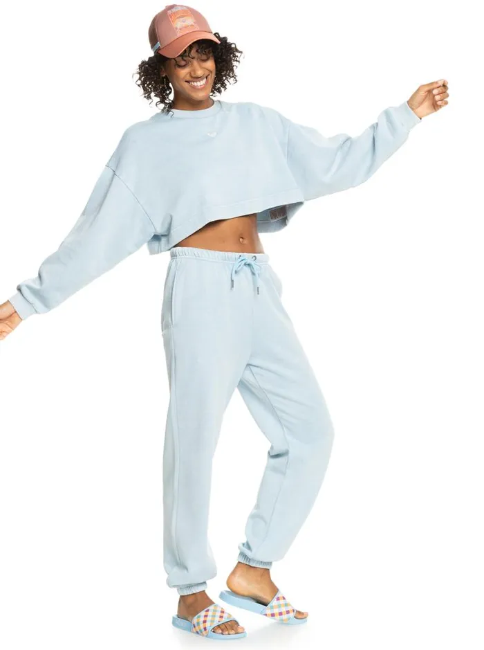 Roxy Fleece and Hoodies Surf Safari Sweatshirt Clear Sky 8211 Women