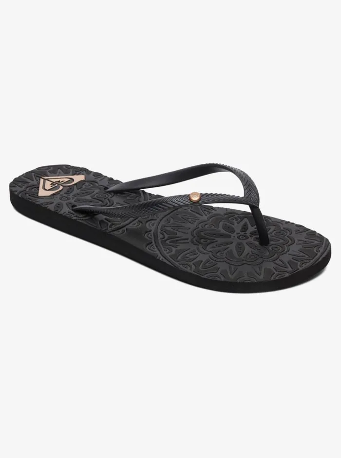 Roxy Flip Flops Antilles Sandals Black 3 8211 Women Roxy Flip Flops Antilles Sandals Black 3 8211 Women