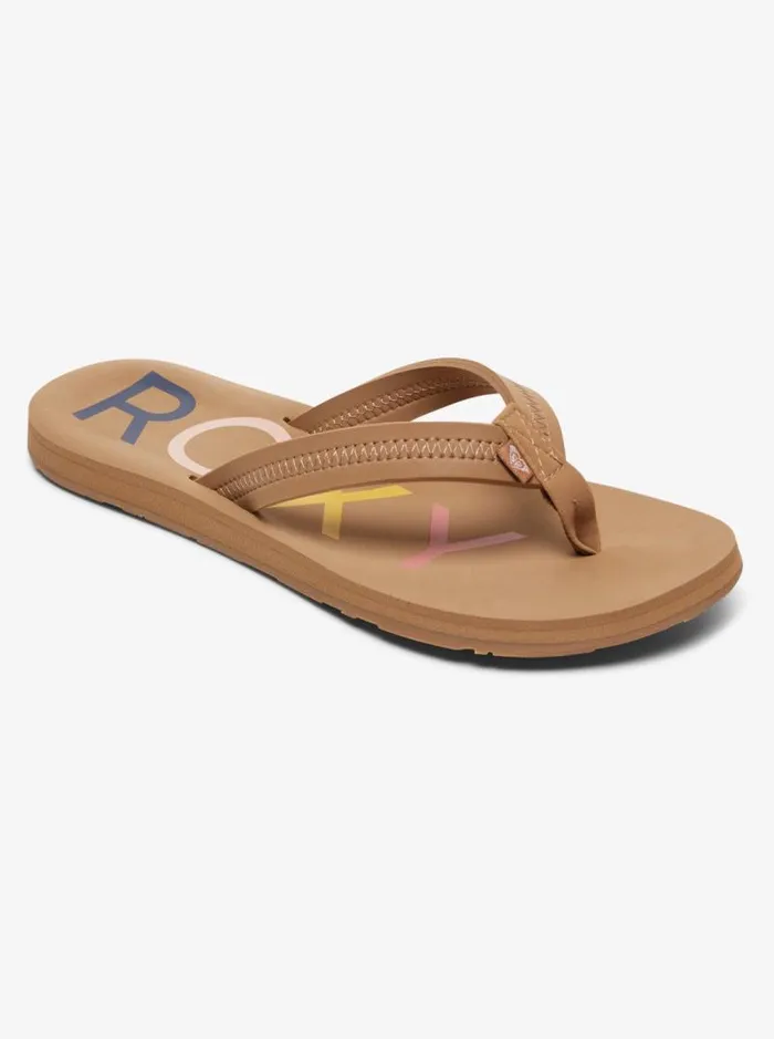 Roxy Flip Flops Vista FlipFlops Tan 8211 Women