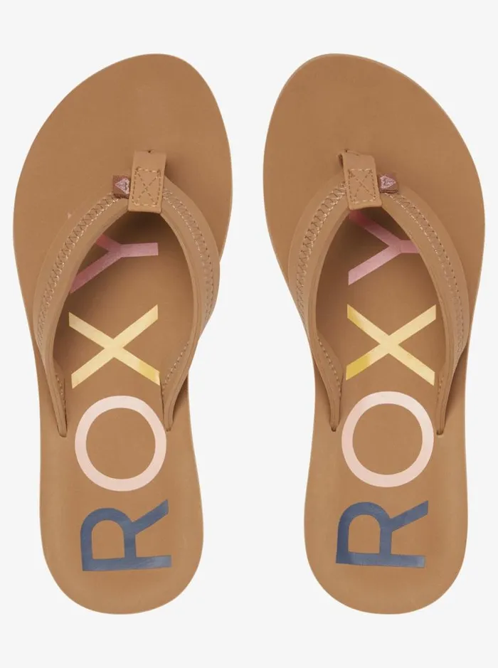 Roxy Flip Flops Vista FlipFlops Tan 8211 Women