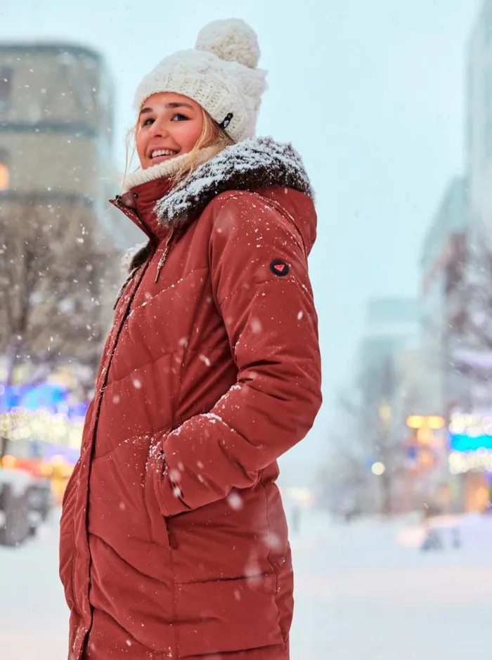 Roxy Jackets Ellie Warmlink Winter Jacket With Heating Panel Smoked Paprika 8211 Women