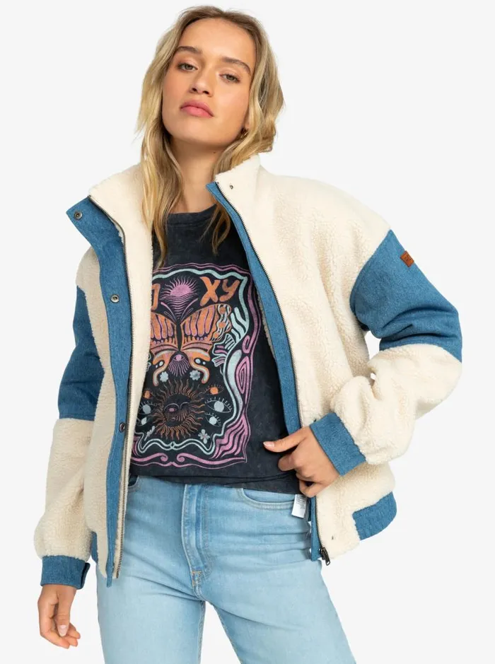Roxy Jackets Wrap It Up Corduroy Aviator Jacket Tapioca 8211 Women