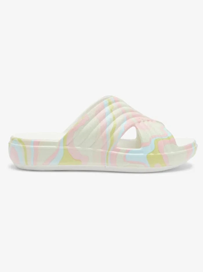 Roxy Sandals Roxy Rivie Print Sandals Crazy Pinksoft Lime 8211 Women