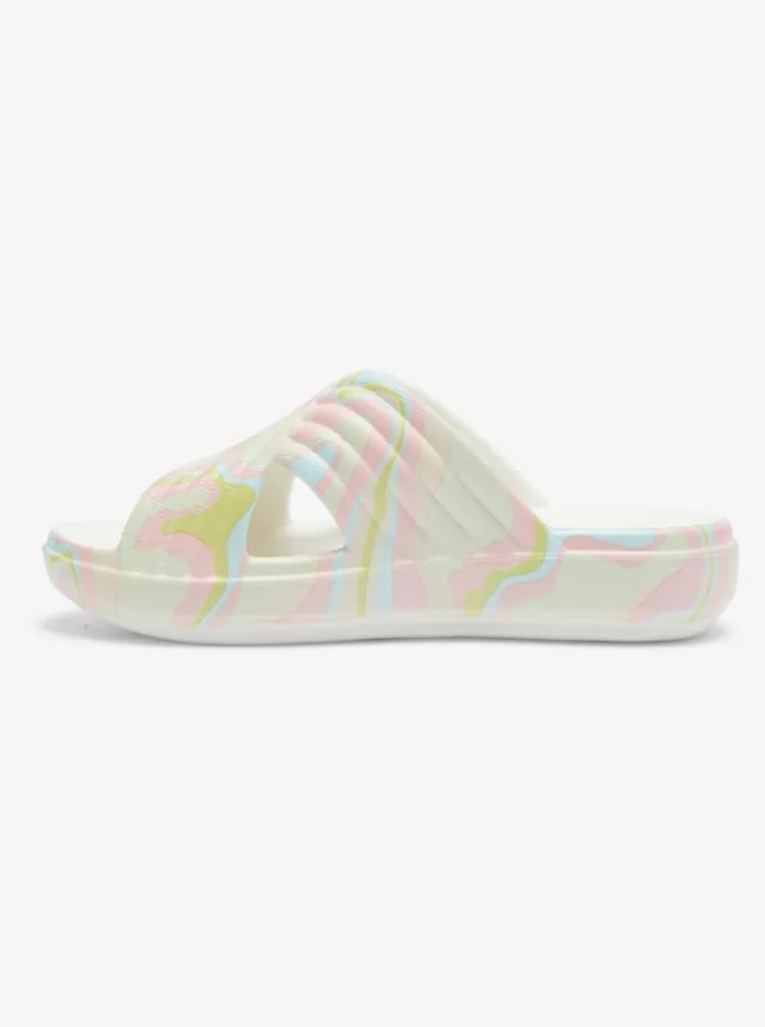 Roxy Sandals Roxy Rivie Print Sandals Crazy Pinksoft Lime 8211 Women