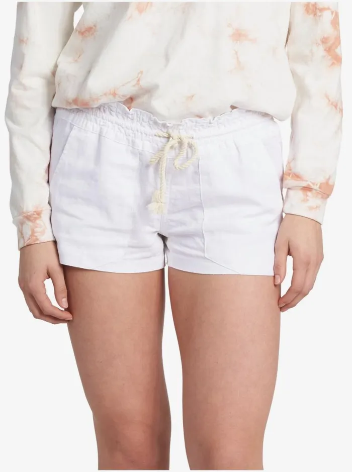 Roxy Shorts Oceanside Elasticized Shorts Sea Salt 8211 Women Roxy Shorts Oceanside Elasticized Shorts Sea Salt 8211 Women
