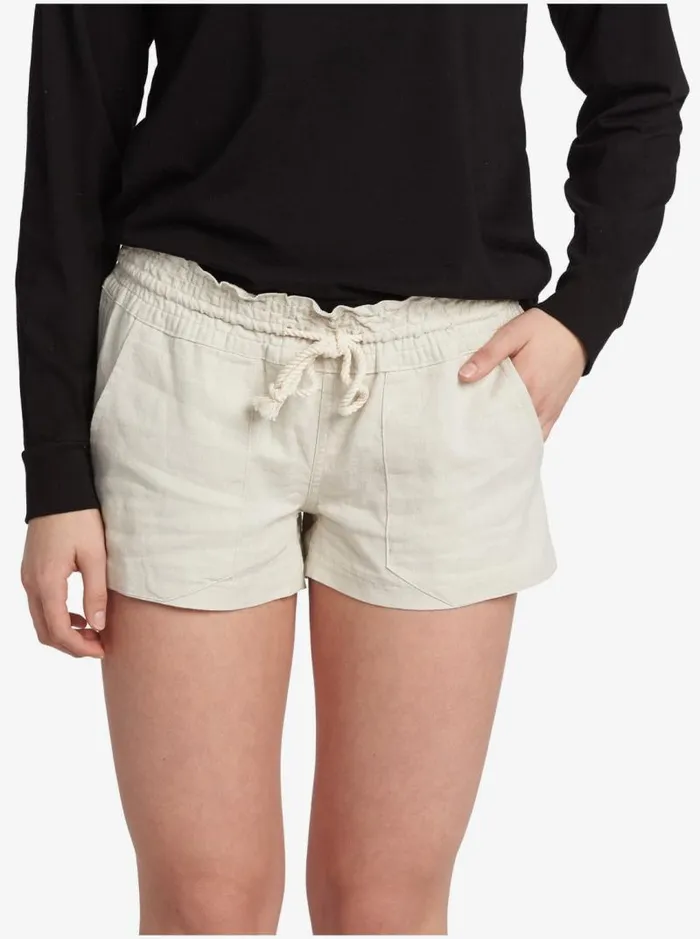 Roxy Shorts Oceanside Elasticized Shorts Stone 8211 Women
