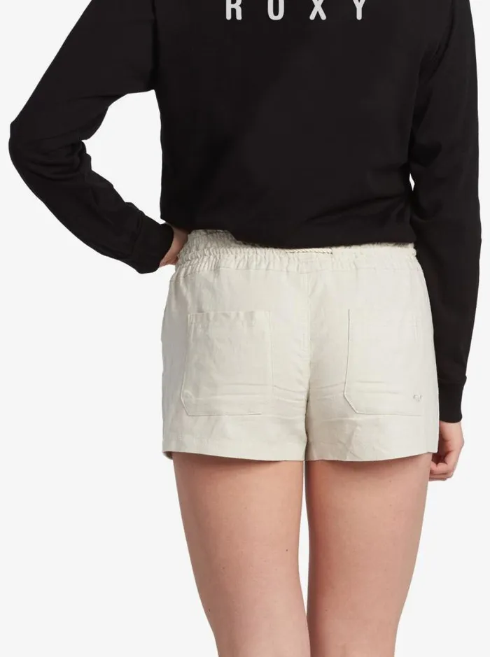 Roxy Shorts Oceanside Elasticized Shorts Stone 8211 Women