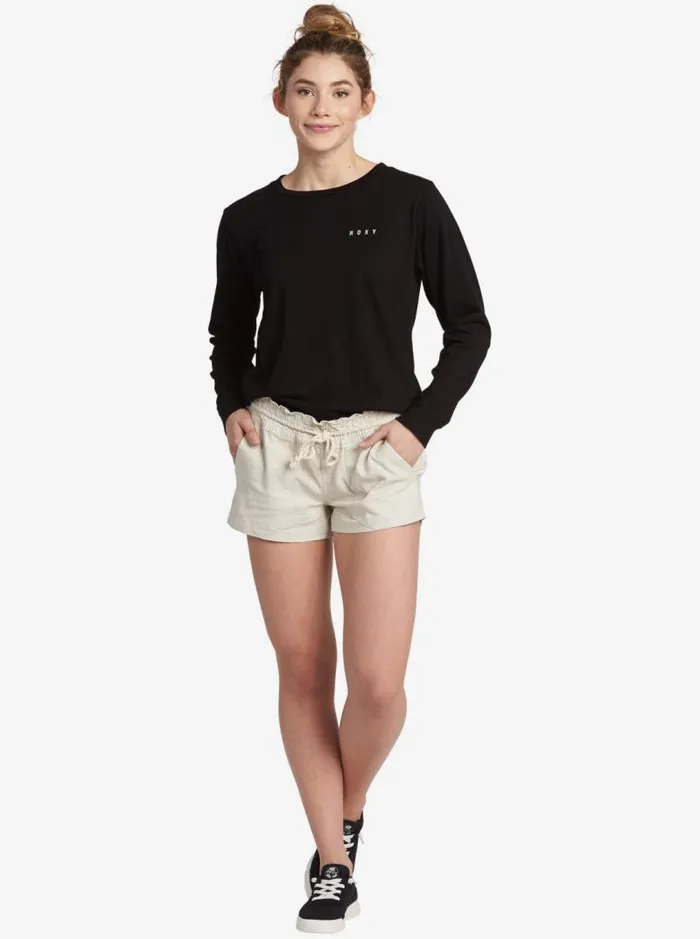 Roxy Shorts Oceanside Elasticized Shorts Stone 8211 Women