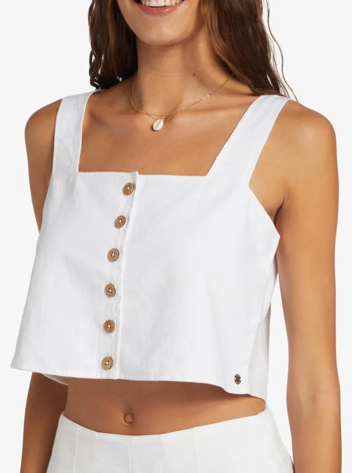 Roxy Tops Together Sunset Tank Top Snow White 8211 Women Roxy Tops Together Sunset Tank Top Snow White 8211 Women