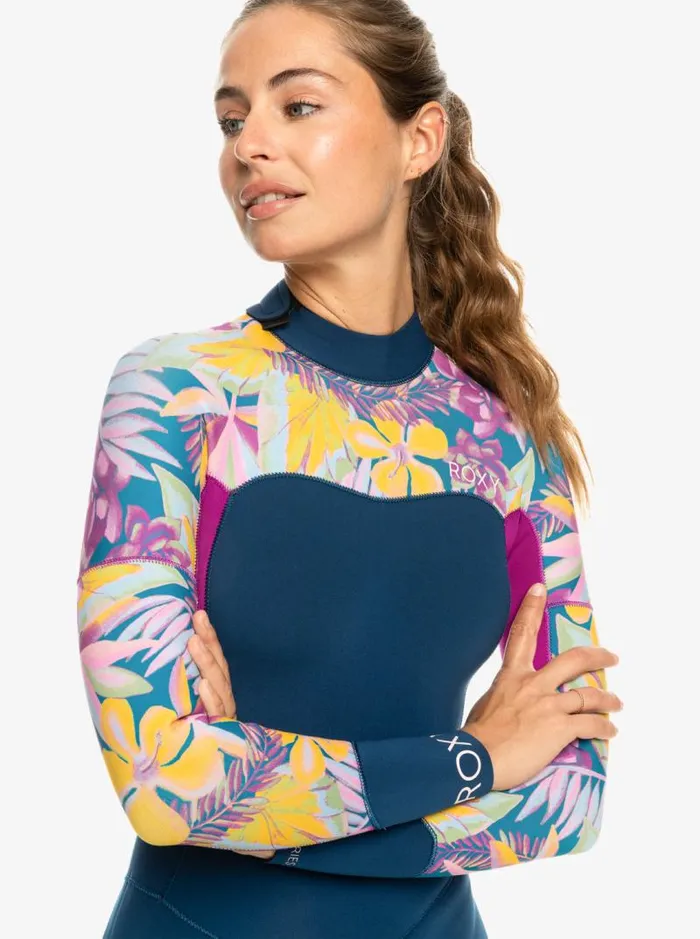 Roxy Wetsuits 32mm Swell Series Back Zip Wetsuit Anthracite Hot Tropics Swim Ax 8211 Women Roxy Wetsuits 32mm Swell Series Back Zip Wetsuit Anthracite Hot Tropics Swim Ax 8211 Women