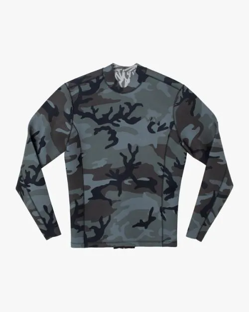 Rvca 2mm Balance Back Zip Wetsuit Jacket Camo Surf Neoprene Tops