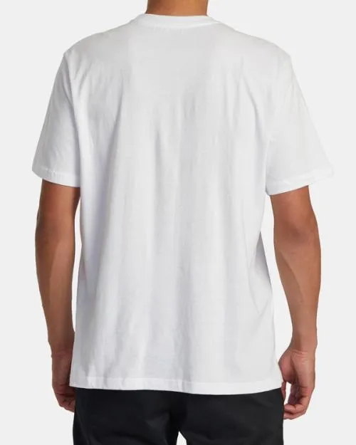Rvca Balance Box Tee White Men Short Sleeves