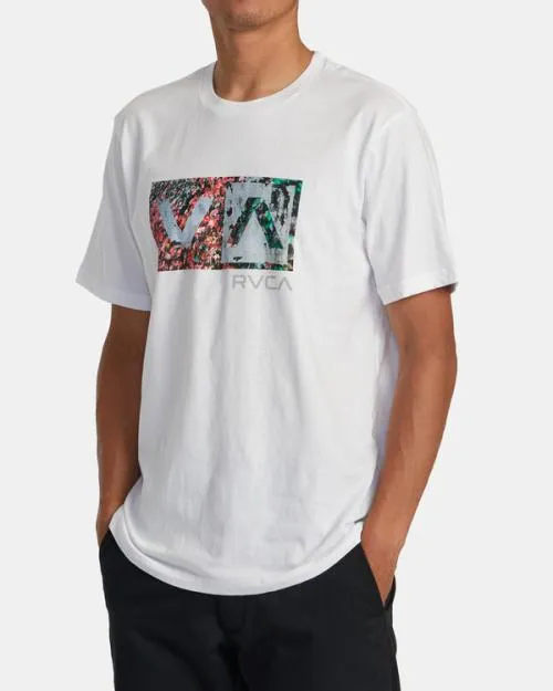 Rvca Balance Box Tee White Men Short Sleeves