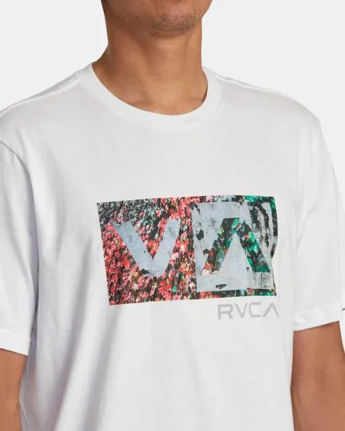 Rvca Balance Box Tee White Men Short Sleeves