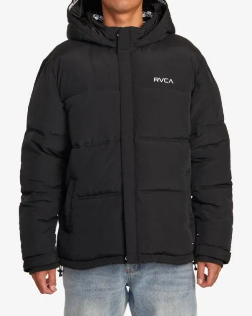 Rvca Balance Puffer Jacket Rvca Black Men Jackets