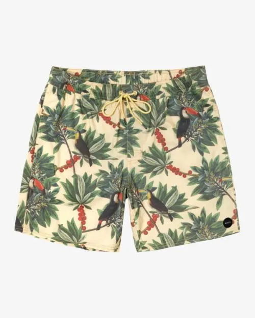 Rvca Barnes Elastic Waist Boardshorts 17034 Banana Men Boardshorts