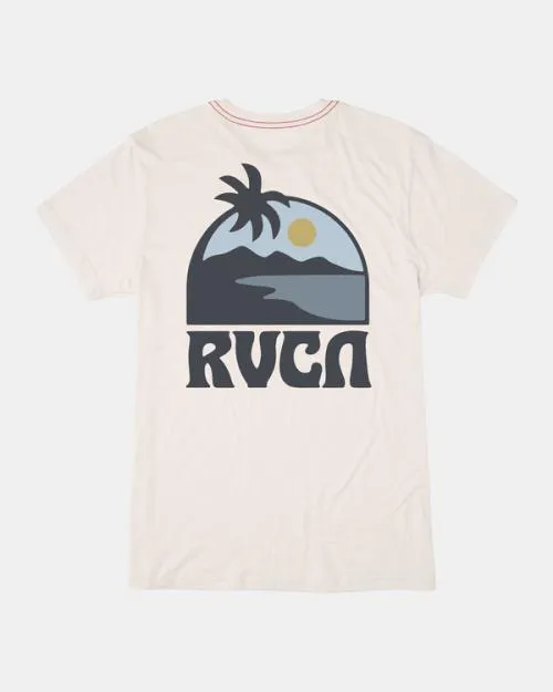 Rvca Boy039s Sundowner Tee Antique White Boys Tees and Tanks