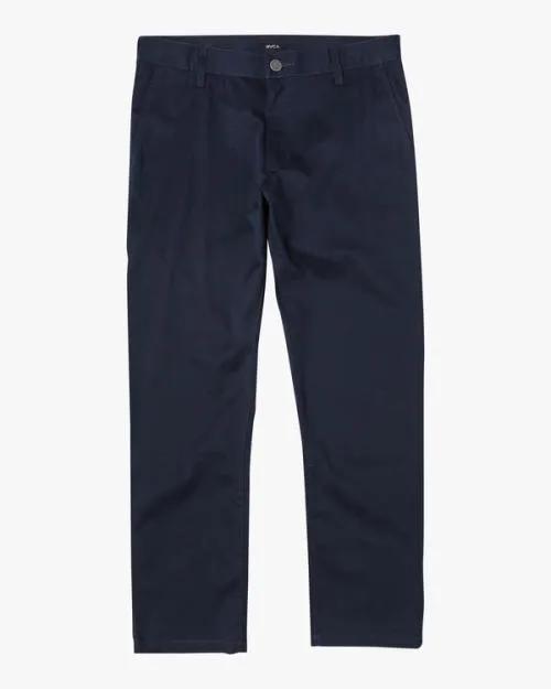 Rvca Boy039s Weekday Stretch Straight Fit Pants Navy Marine Boys Denim and Pants