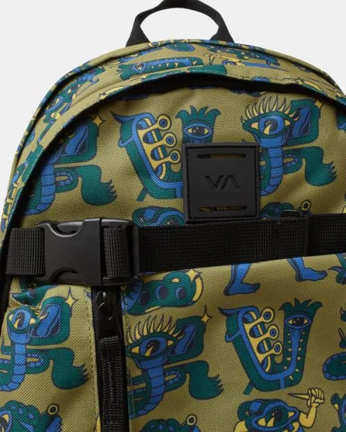 Rvca Curb Skate 29 L Skate Backpack Avocado BoysWomenMen Backpacks and Bags