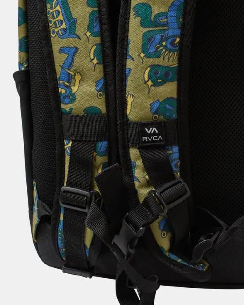 Rvca Curb Skate 29 L Skate Backpack Avocado BoysWomenMen Backpacks and Bags