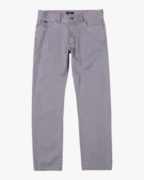 Rvca Daggers Twill Slim Fit Pants Smoke Men Pants