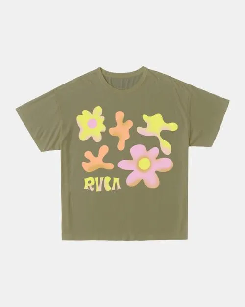 Rvca Day Dream Tee Aloe Women Tees and Tanks