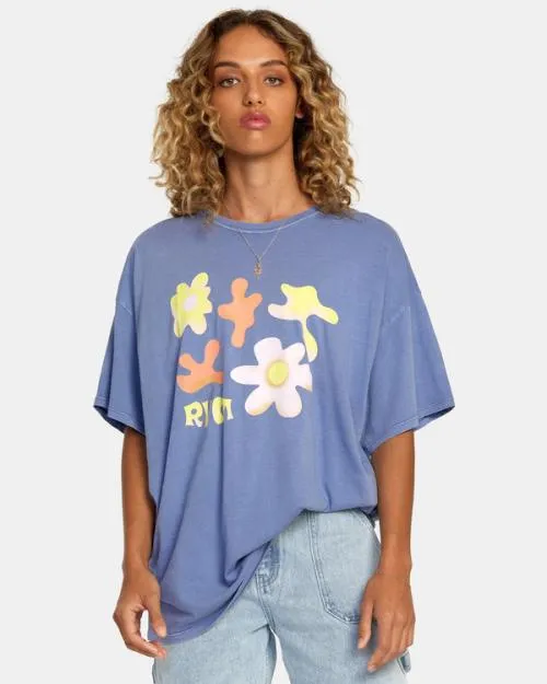 Rvca Day Dream Tee Coast Women Tees and Tanks