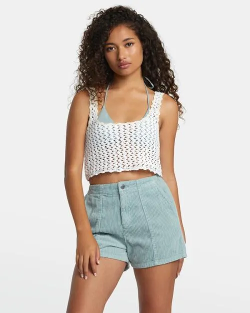 Rvca Daylight Corduroy Shorts Shale Women Shorts and Skirts