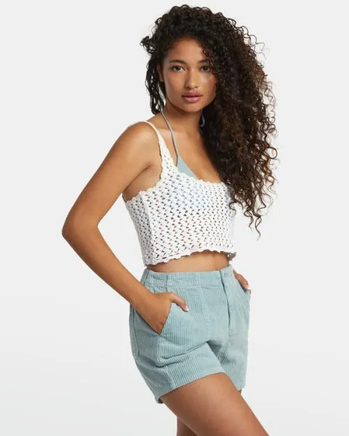 Rvca Daylight Corduroy Shorts Shale Women Shorts and Skirts