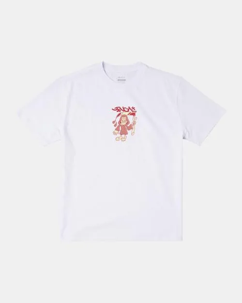 Rvca Deaths Duck TShirt White Men Short Sleeves