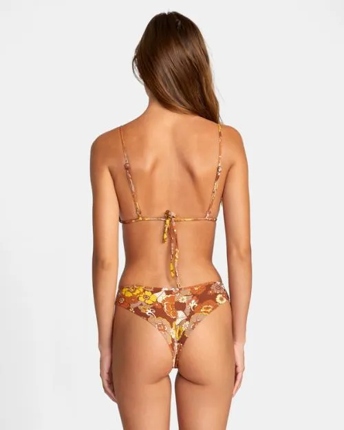 Rvca Earth Bloom Cheeky Bikini Bottoms Multi Women Bikini Bottoms