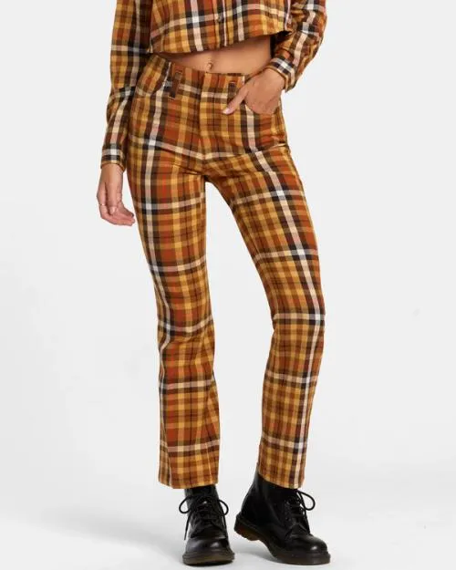Rvca Kennedy Cropped Pants Latte Women Pants