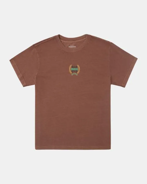 Rvca Laurels TShirt Rawhide Men Short Sleeves