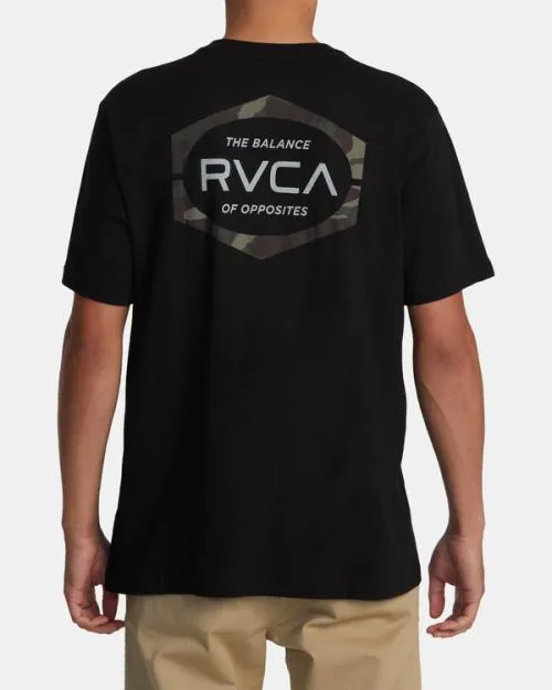 Rvca Mold Short Sleeve TShirt Black Men Tees and Tanks