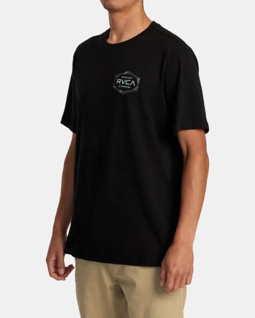 Rvca Mold Short Sleeve TShirt Black Men Tees and Tanks