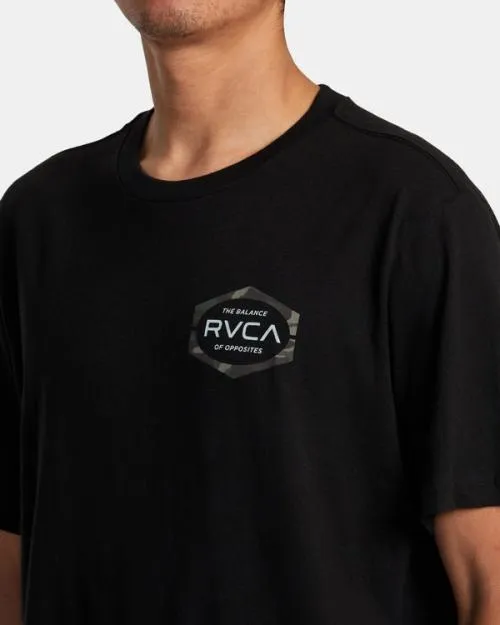 Rvca Mold Short Sleeve TShirt Black Men Tees and Tanks