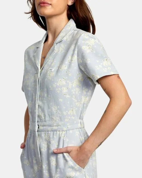Rvca Nightshift Jumpsuit Shore Women Dresses and Rompers