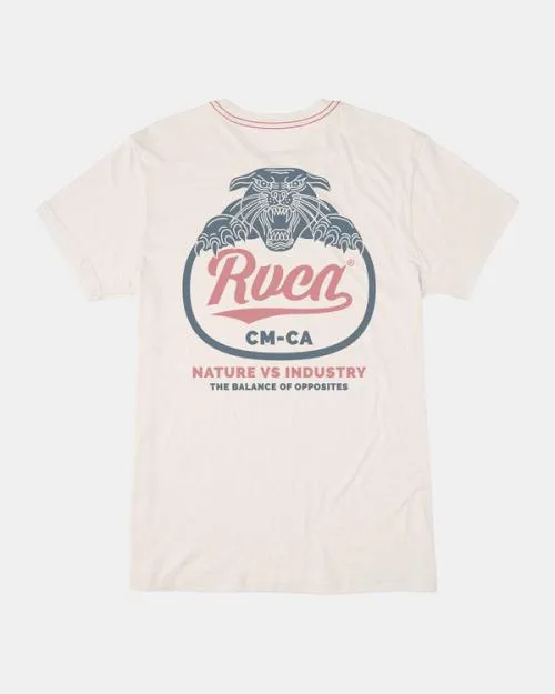 Rvca Pantero TShirt Antique White Men Short Sleeves