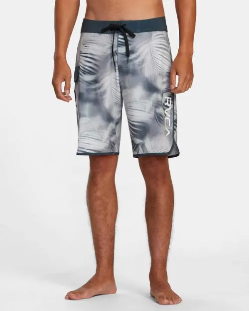 Rvca Spray Palm Eastern 20034 Boardshorts Navy Men Boardshorts