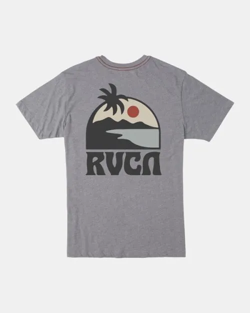 Rvca Sundowner Tee Smoke Men Short Sleeves