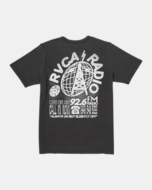 Rvca Tee Black Men Short Sleeves