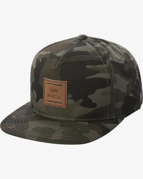 Rvca VA All The Way Snapback Hat Camo Men Hats and Beanies