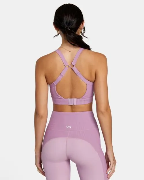 Rvca VA Essential High Impact Sports Bra Lilac SportWomen Tops