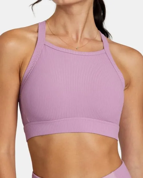 Rvca VA Essential High Impact Sports Bra Lilac SportWomen Tops