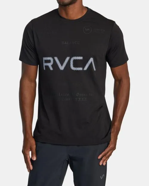 Rvca VA Sport Tee Black 2 SportMen Short Sleeves