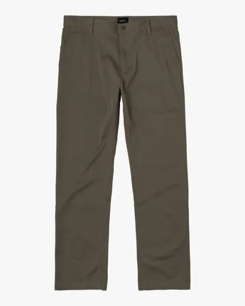 Rvca Weekend Stretch Chino Pants Olive Men Pants